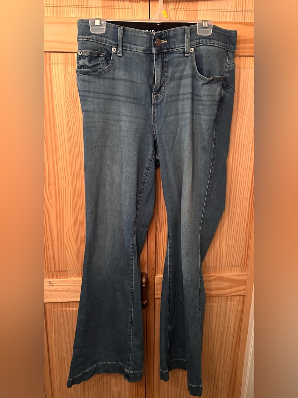 Dark Blue Bombshell Flare Jeans — Women's Wide-Leg Denim